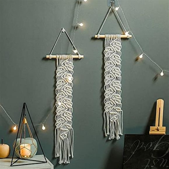 WSND Macrame Handmade Macrame TapestryWoven Wall ArtBohemian